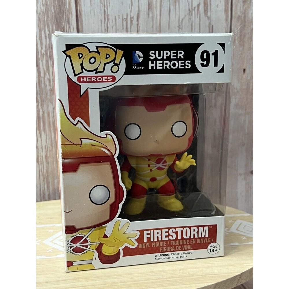 Funko Pop! Heroes: DC Comics Super Heroes - Firestorm 91 In Original Box